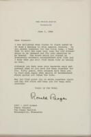 Typed Letter, signed, to his fraternity brothers