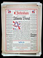 Lot of 20 specimen sheet broadsides