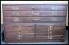 Wooden print cabinet
