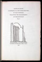 Leaves of Grass. Comprising all the Poems written by Walt Whitman following the Arrangement of the Edition of 1891-'2