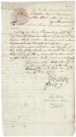 Document signed by George Clinton as Governor of New York