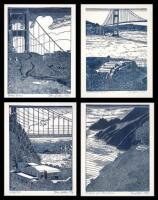 Lot of four framed prints of San Francisco Bay