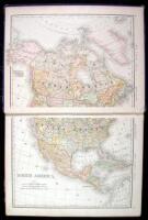 New Indexed Family Atlas of the United States, with Maps of the World...Showing in Detail the Railway System and Post Routes with Historical and Descriptive Matter of the States and Territories of the United States...