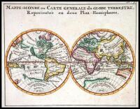 Mappe-Monde ou Carte Generale du Globe Terrestre, Representee en deux Plan-Hemispheres
