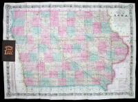 Colton's Sectional Map of the State of Iowa compiled from the U.S. Surveys & other authentic sources. Exhibiting the Sections, Fractional Sections, Counties, Cities, Towns, Villages, Post Offices, Railroads and other Internal Improvements