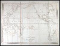 Carte du Grand Oc&eacute;an ou Mer du Sud Dress&eacute;e pour la Relation du Voyage de D&eacute;couvertes Saites par les Fr&eacute;gates Fran&ccedil;aises la Boussole et L'Astrolabe dans les Ann&eacute;es 1785, 86, 87 et 88