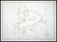 Plan de L'Entr&eacute;e du Port de Bucarelli sur la C&ocirc;te du Nord-Ouest de l&rsquo;Am&eacute;rique, par 55&deg;.15' de Latitude Nord et 136&deg;.15' de Longitude &agrave; l'Ouest de Paris...