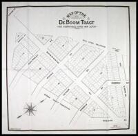 Map of the De Boom Tract as Subdivided into 198 Lots