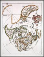 [Untitled world map viewed from the north pole]