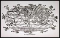 World Map of Francesco Roselli: Drawn on an Oval Projection and Printed from a Woodcut Supplementing the Fifteenth Century Century Maps in the Second Edition of the Isolario of Bartolomeo Dali Sonetti. Printed in Italy Anno Domini MDXXXII. Described by Ge