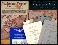 Lot of approximately 40 pamphlets, catalogues and other items of cartographic reference