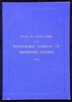 Rules and Regulations of the Honourable Company of Edinburgh Golfers 1888