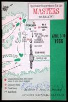 Spectator Suggestions for the Masters Tournament. April 3-10, 1966