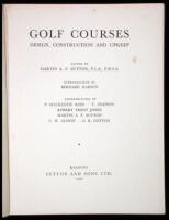 Golf Courses: Design, Construction and Upkeep