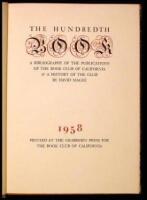 The Hundredth Book: A Bibliography of the Publications of the Book Club of California & A History of the Club