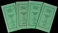 History of the 18.2 Balk-Line Game of Billiards in the United States - 4 copies