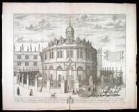 Lot of two engraved architectual views of Oxford