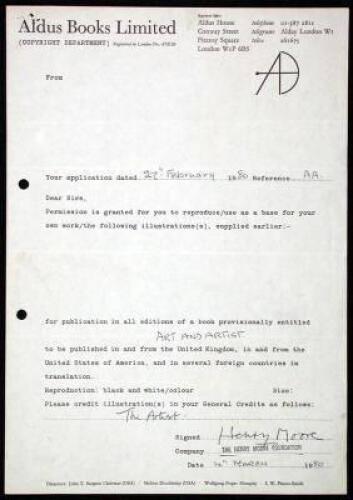 Signed contract