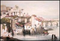 Hand-colored lithograph of Cordova