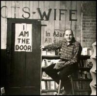 L. Ferlinghetti at City Lights, No. Beach, San Francisco