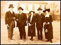 Collection of eight photographs for a film titled "The Unknown"