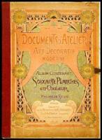 Documents d'Atelier Art Décoratif Moderne. Album contenant 60 planches en couleurs fac-simile d'aquarelles 200 Modèles Nouveaux pour les Industries D'Art, Architecture, Meubles, Céramique, Orfèvrerie, Bijouterie, Tissus, etc.