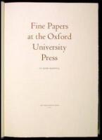 Fine Papers at the Oxford University Press