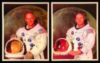 Lot of 5 color photographs of U.S. astronauts, each signed and/or inscribed