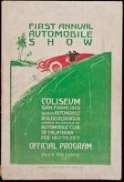 First Annual Auto Show, Coliseum, San Francisco, February 18th to 25th, 1907