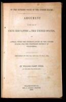 In the Supreme Court of the United States. Argument in the Case of Cruz Cervantes vs. The United States, on Appeal from the District Court of the United States for the Northern District of California. Delivered on the 18th and 19th of May, 1854