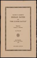 David F. Barry's Indian Notes on "The Custer Battle"