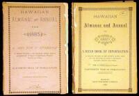 Hawaiian Almanac and Annual for 1885 [and] 1887. A Hand Book of Information on Matters Relating to the Hawaiian Islands, Original and Selected, of Value to Merchants, Planters, Tourists and Others