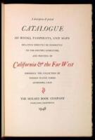 A descriptive & priced Catalogue of Books, Pamphlets, and Maps Relating Directly or Indirectly to the History, Literature, and Printing of California and the Far West, Formerly the Collection of Thomas Wayne Norris, Livermore, Calif.