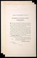 Lot of three Proclamations by Woodrow Wilson: Exportation of Arms or Munitions of War to Mexico
