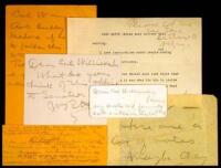 Collection of memos and notes between Hearst and Willicombe