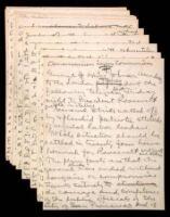 "Americanism versus Communism", autograph draft editorial signed