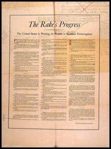 Autograph annotated printer's proof editorial signed, addressed to Joseph Willicombe