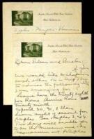 Autograph letter signed to Eileen [Percy] and Buster [Collier]