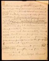 Manuscript signed, with autograph annotations