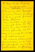 Autograph draft letter signed ("William Randolph Hearst") to the widow of Will Rogers