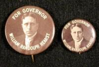 Two "William Randolph Hearst for Governor" pins