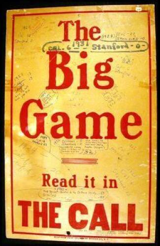 "The Big Game. Read it in the Call"