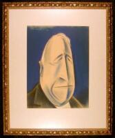 Pastel caricature of William Randolph Hearst