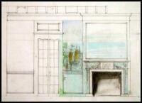 Two pencil drawings, one of River House