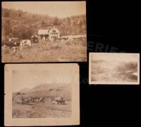 Three albumen photographs of the Telluride area of Colorado