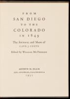 From San Diego to the Colorado in 1849. The Journal and Maps of Cave J. Couts