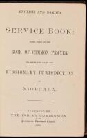 English and Dakota Service Book: Being Parts of the Book of Common Prayer set Forth for use in the Missionary Jurisdiction of Niobrara