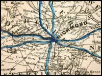 Map of the Richmond and Louisville R.R. Connecting the Railroads of Virginia with the Railroads of Kentucky on the Shortest Route East and West from the Mississippi Valley to the Atlantic Ocean
