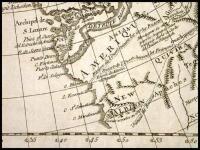 Carte G&eacute;n&eacute;rale des D&eacute;couvertes de l'Amiral de Fonte representant la grande probabilit&eacute; d'un Passage au Nord Ouest par Thomas Jefferys G&eacute;ographe du Roi &agrave; Londres 1768. Cette Carte &eacute;t&eacute; traduite par M. de Vaugondy et grav&eacute;e &agrave; Paris en 1772