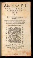 Aesopi Phrygis, et aliorum fabulae. Quorum nomina sequens pagella indicabit. Elegantissimis iconibus...
